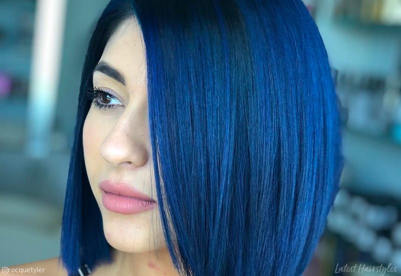 3. Dark Blue Hair Color Trends for 2021 - wide 1